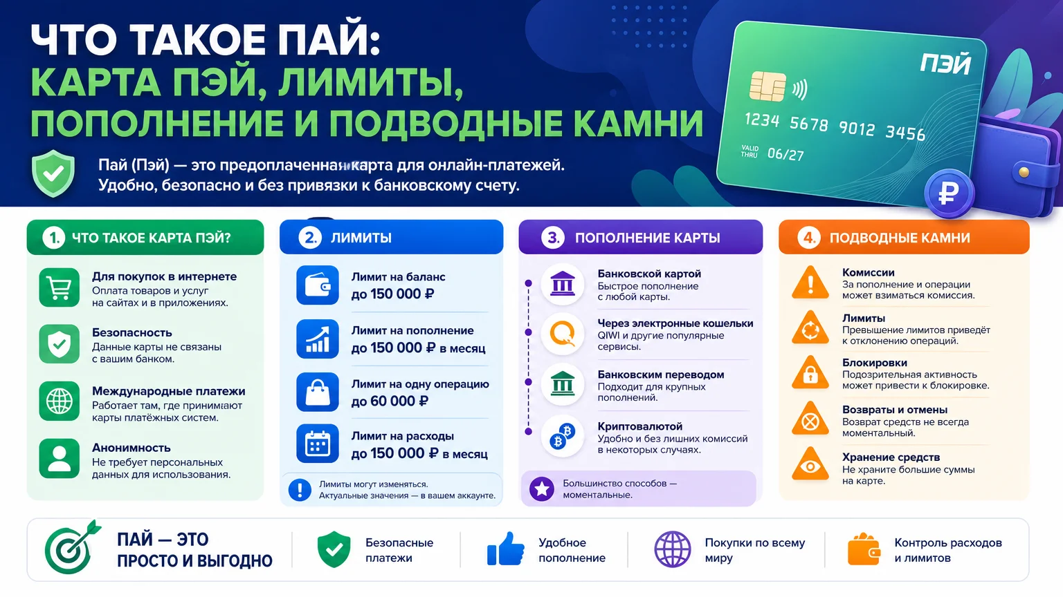 Что такое пай: карта Пэй, лимиты, пополнение и подводные камни
