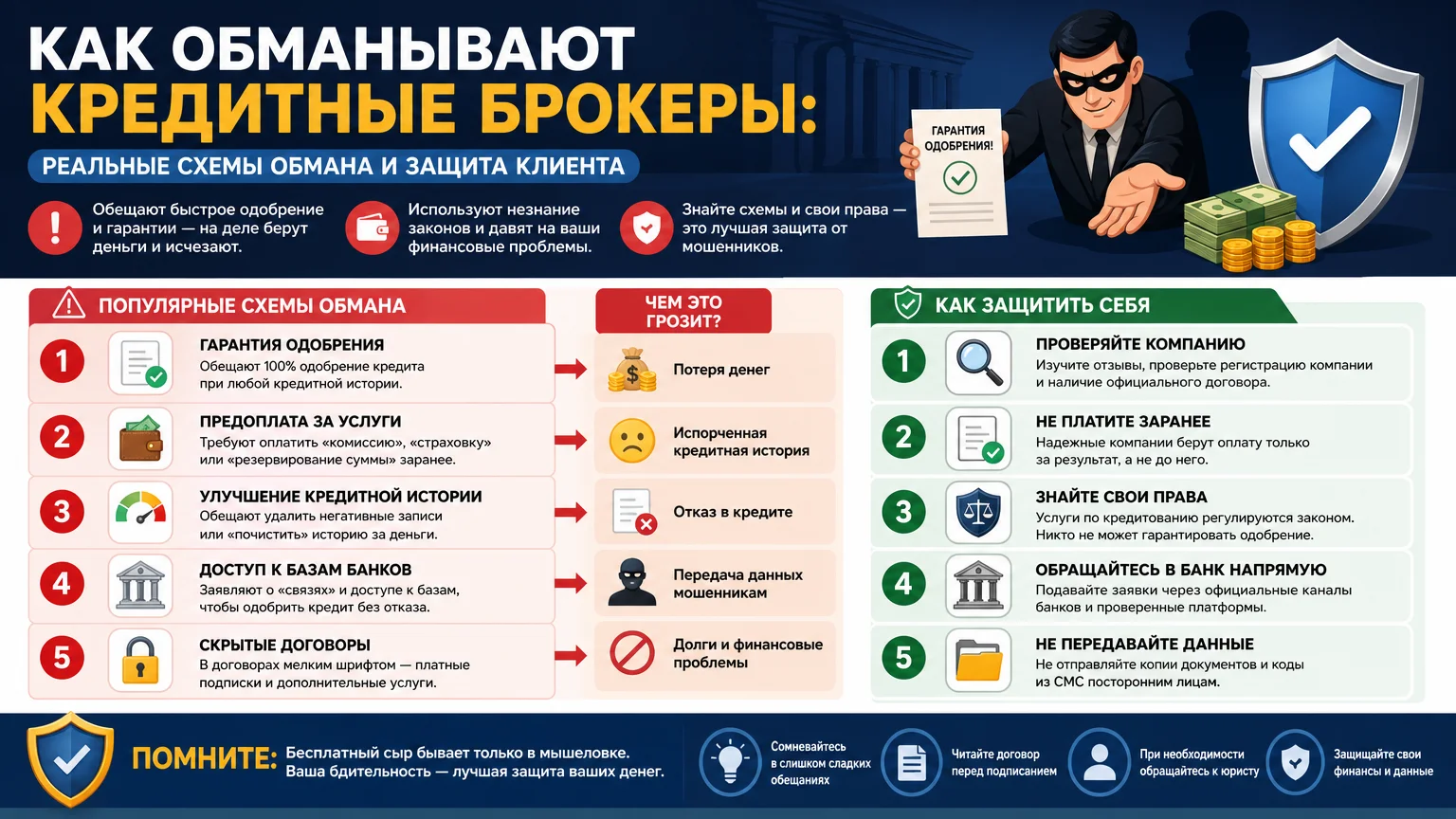Как обманывают кредитные брокеры: реальные схемы обмана и защита клиента