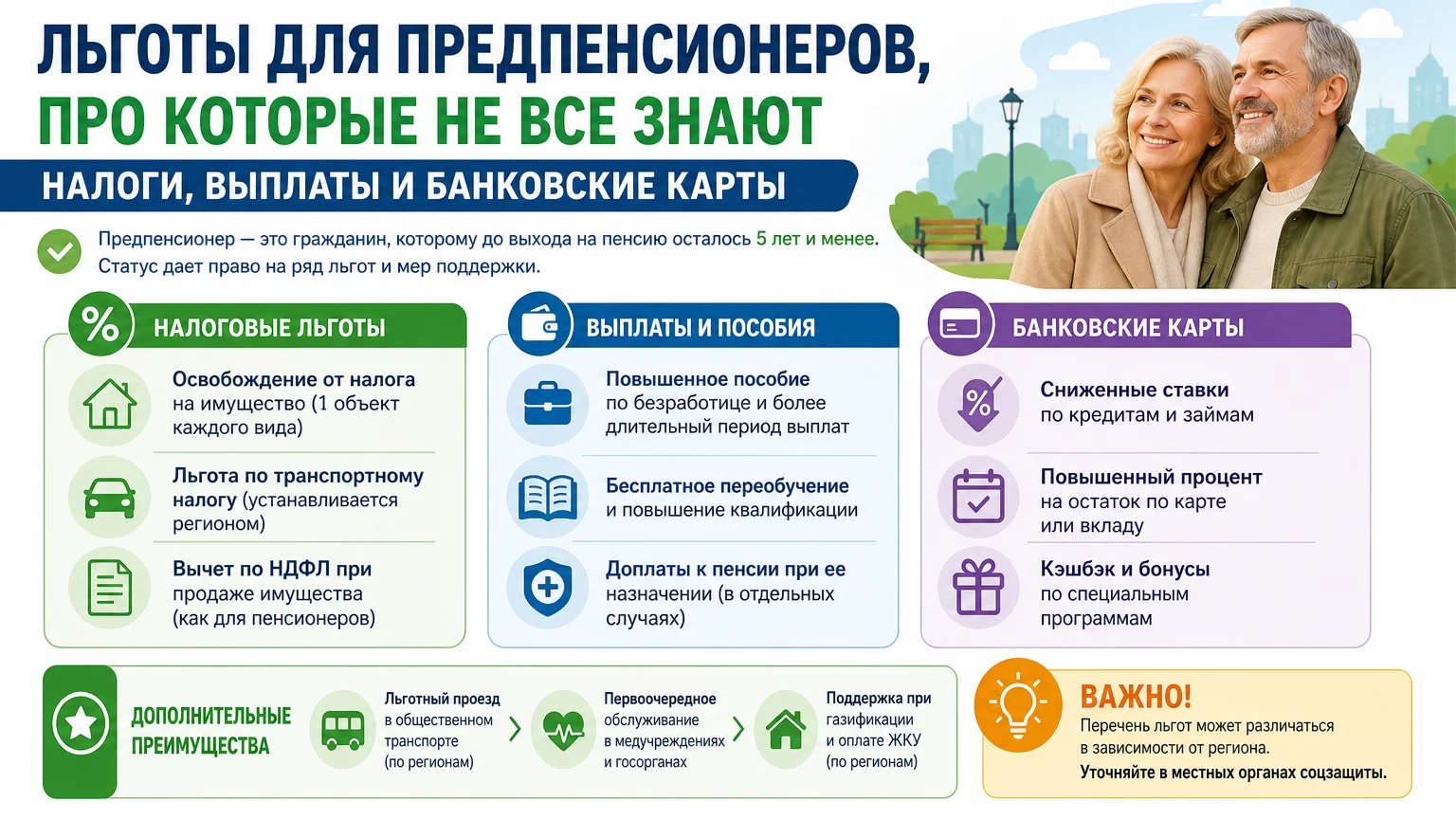 Льготы для предпенсионеров, про которые не все знают: налоги, выплаты и банковские карты