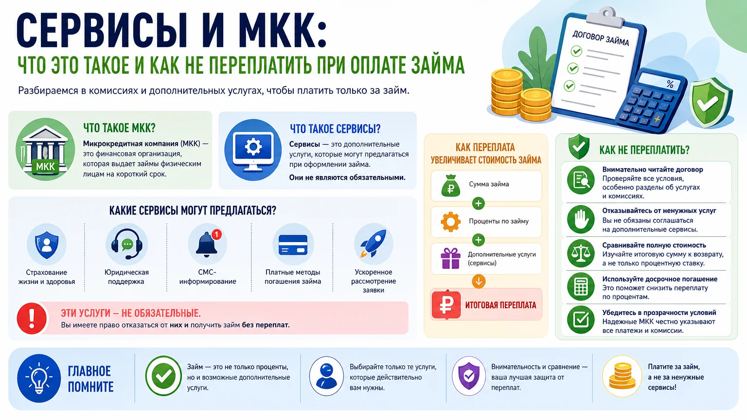 Сервисы и МКК: что это такое и как не переплатить при оплате займа