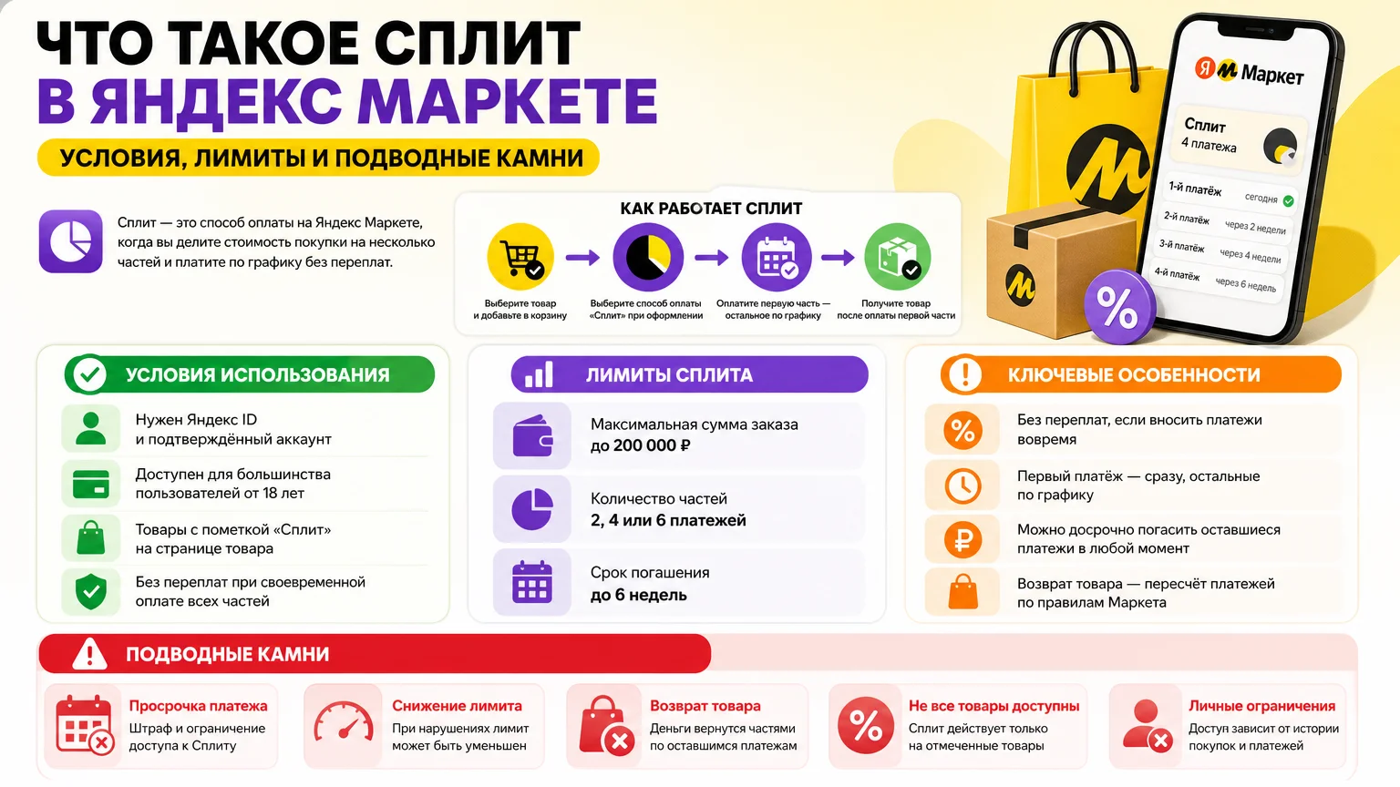 Что такое Сплит в Яндекс Маркете: условия, лимиты и подводные камни