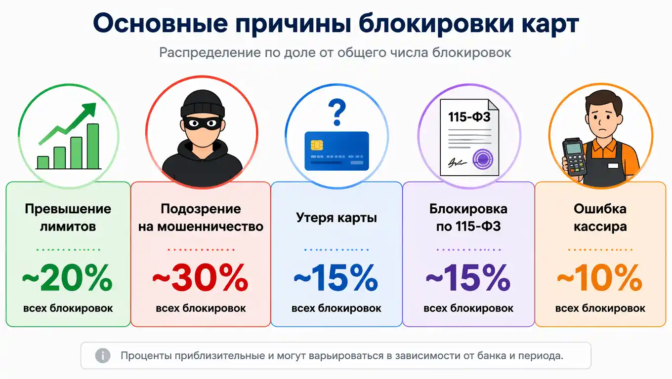 Почему карта попала в стоп-лист и как быстро вернуть доступ к деньгам?